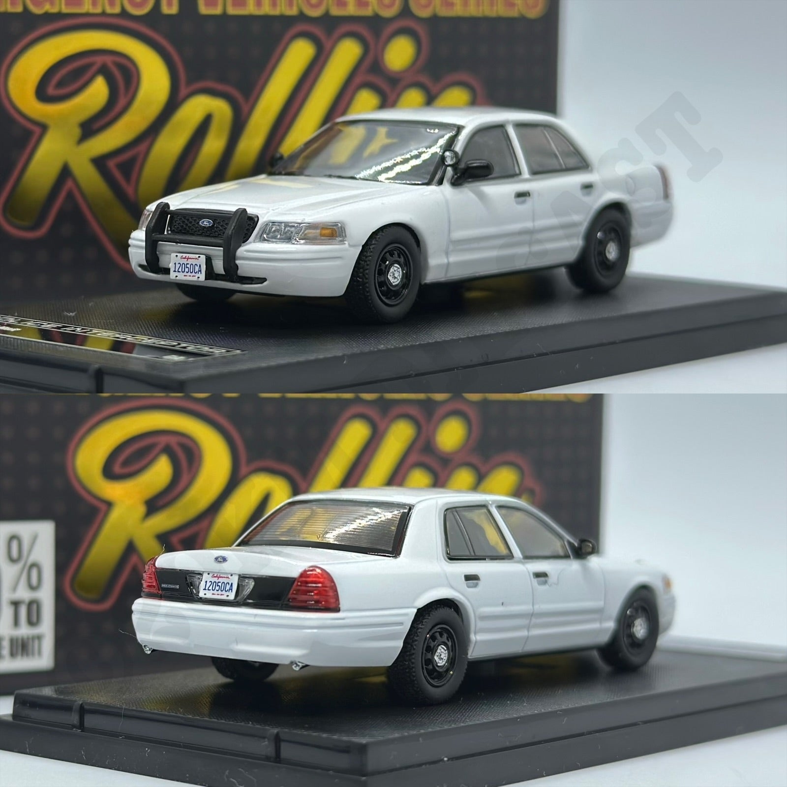 Rollin 1/64 Ford Crown Victoria Police Interceptor - Unmarked