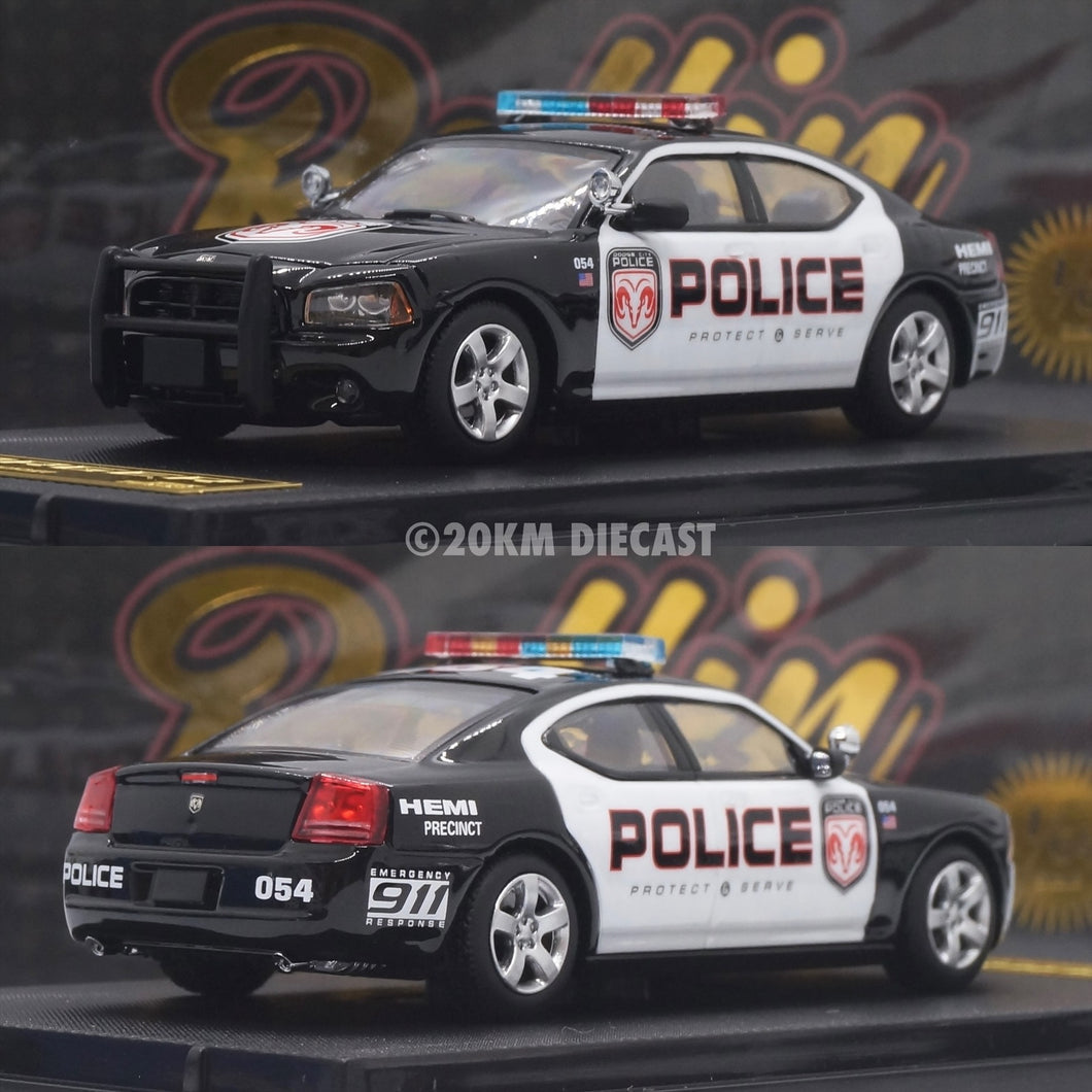 Rollin 1/64 Dodge Charger Police Package - Show Car – 20KM Diecast