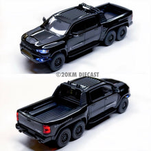 Load image into Gallery viewer, 596 1/64 Ram 1500 TRX “Hennessey Mammoth” 6x6 with WORKING LIGHTS
