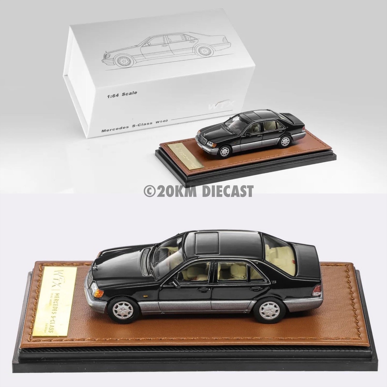 WTX Model 1/64 Mercedes Benz S Class W140 – 20KM Diecast