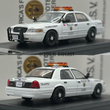 Load image into Gallery viewer, Rollin 1/64 Ford Crown Victoria Police Interceptor - San Diego Police Department Retired Senior Volunteer Patrol

