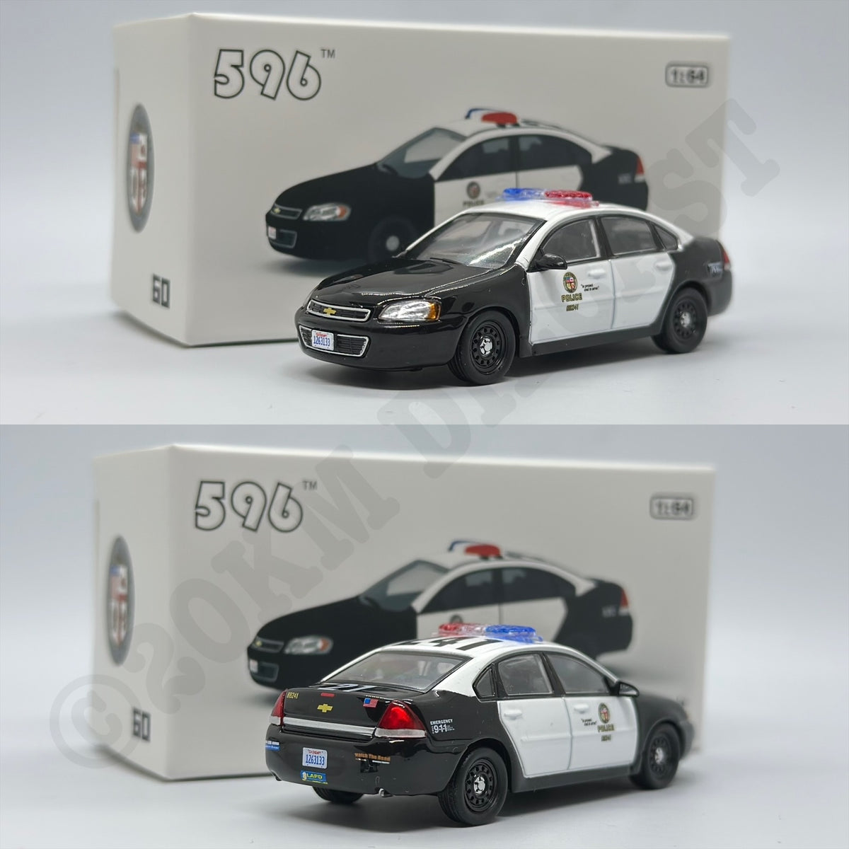 596 Model 1/64 Chevrolet Impala - Los Angeles Police Department (LAPD ...