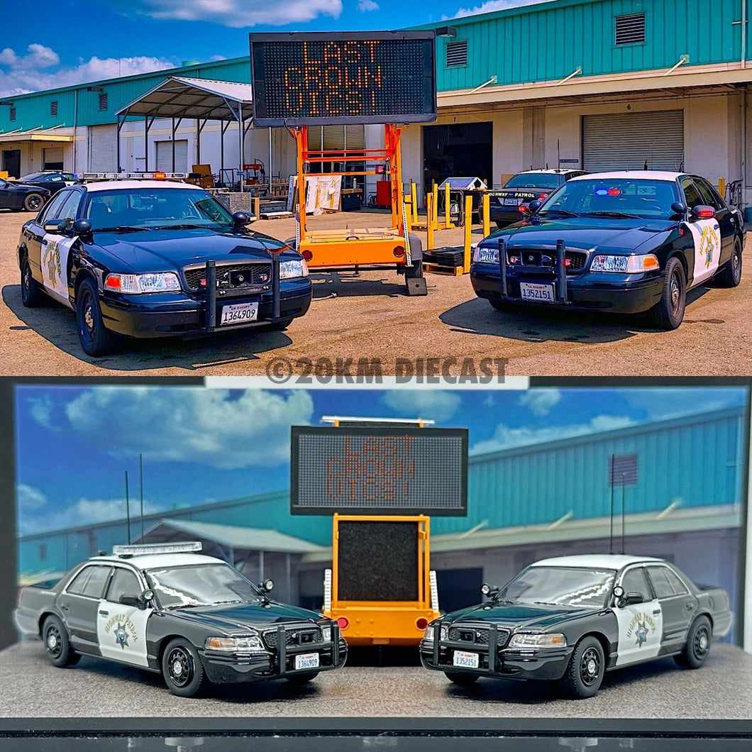 Rollin 1/64 APAxpo Exclusive - CHP Last 2 Ford Crown Victoria California Highway Patrol