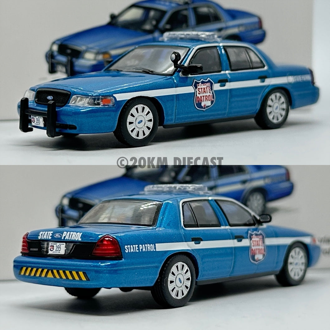 596 Model 1/64 Ford Crown Victoria Police Interceptor - Wisconsin State Patrol