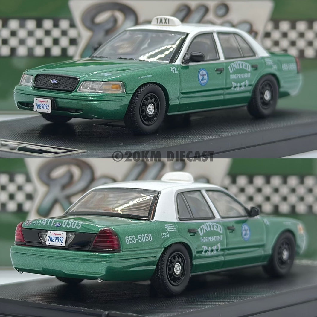 Rollin 1/64 Ford Crown Victoria United Independent Taxi - Los Angeles