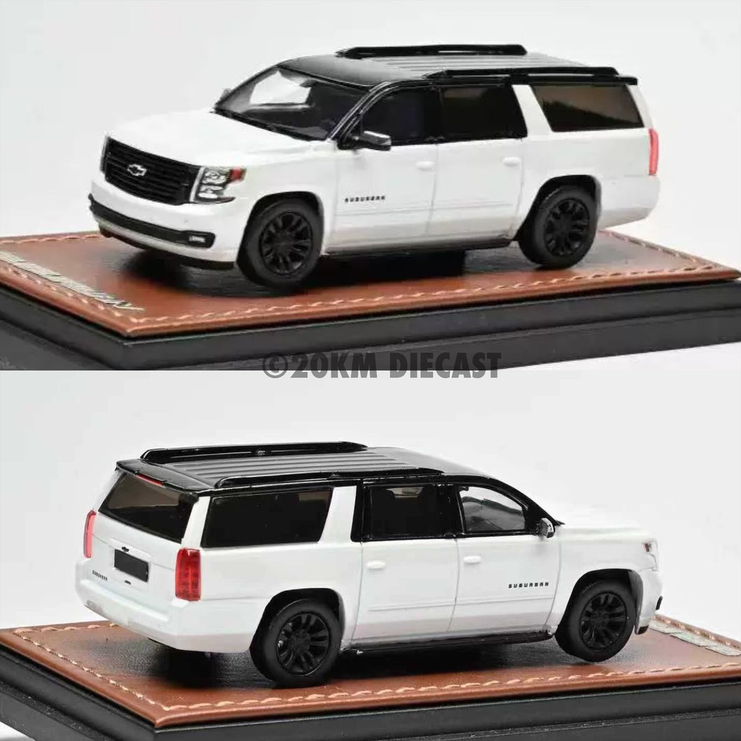 [Pre-Order] GOC 1/64 Chevrolet Suburban - Black/White