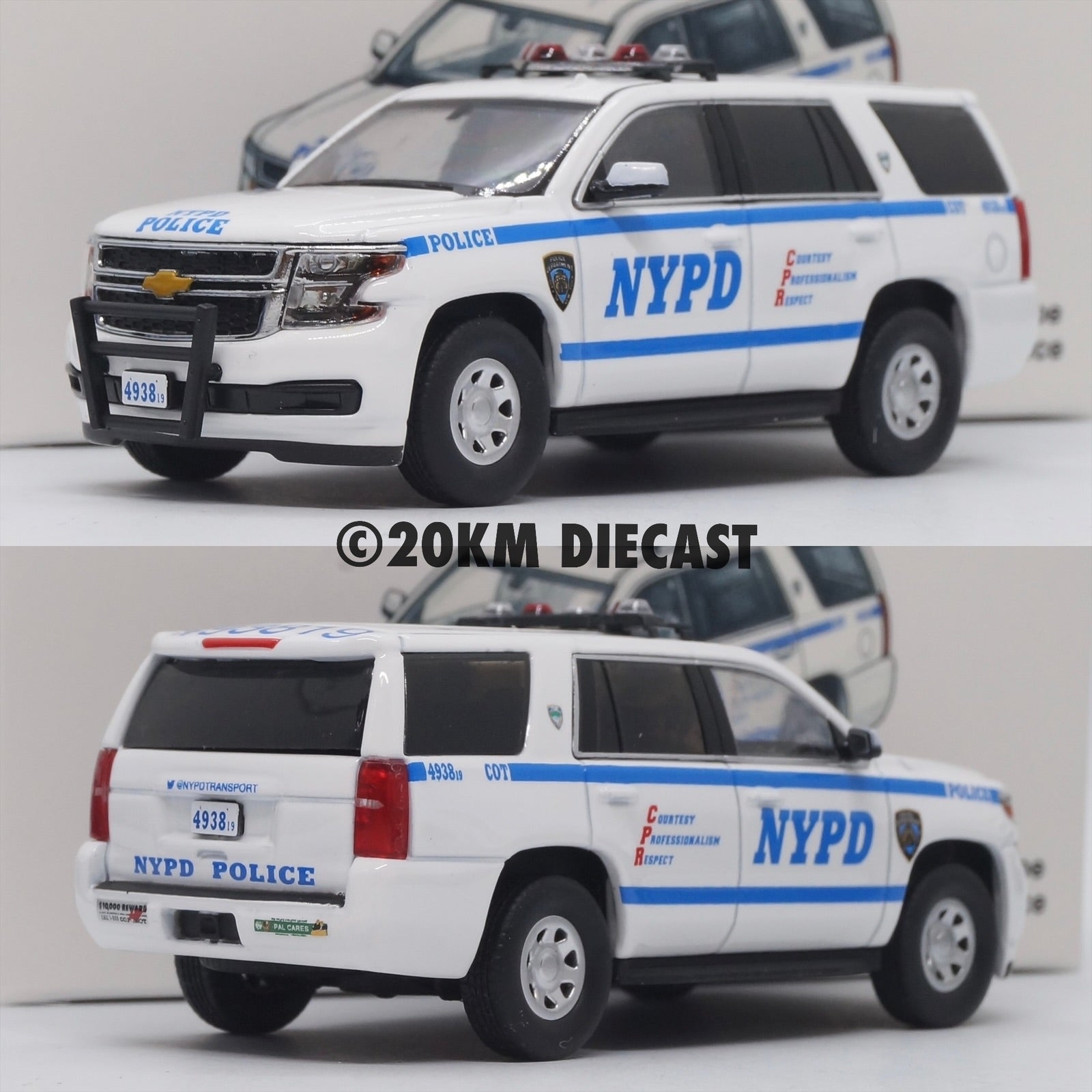 596 Model 1/64 2016 Chevrolet Tahoe - New York City Police