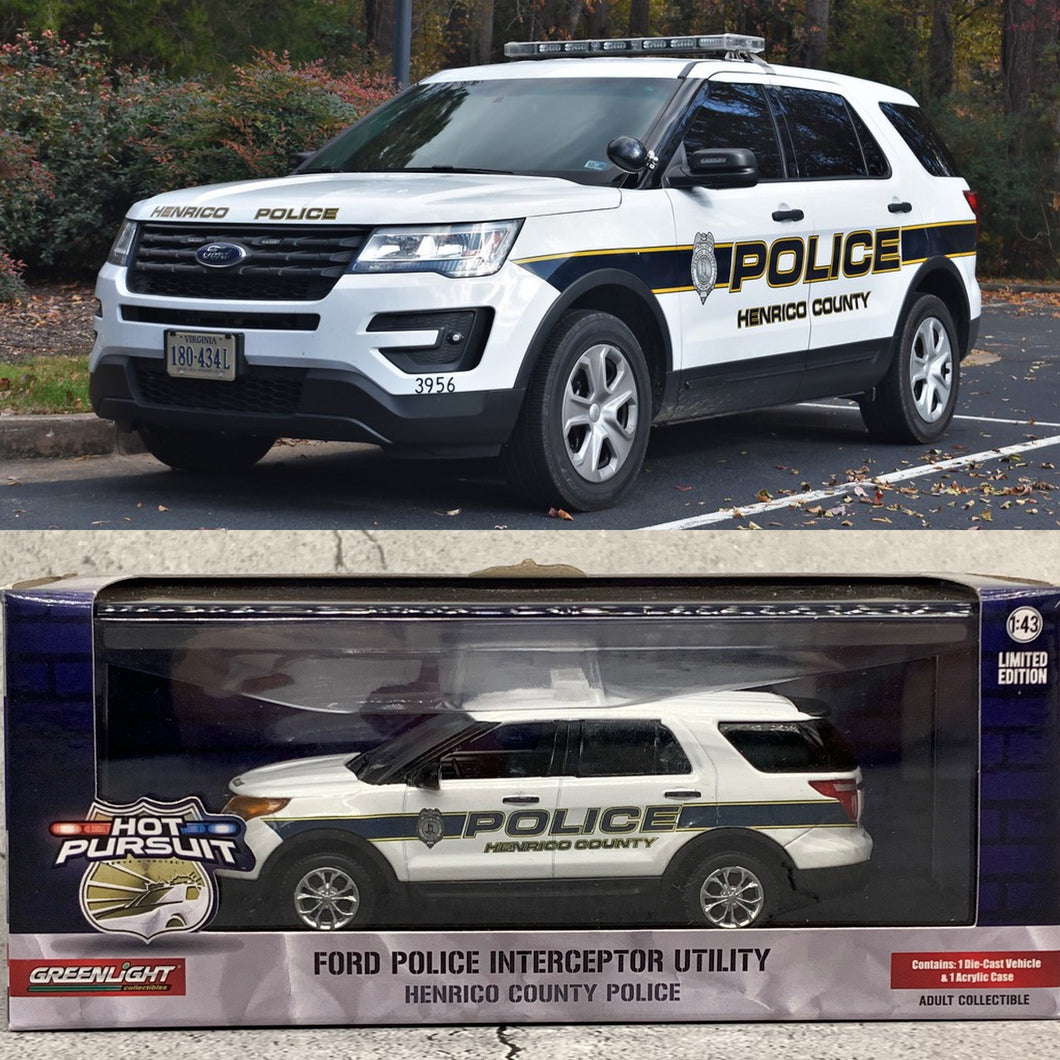 Greenlight 1/43 Exclusive - 2013 Ford Police Interceptor Utility - Henrico County Police