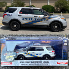 Load image into Gallery viewer, Greenlight 1/43 Exclusive - 2013 Ford Police Interceptor Utility - Louisville Police
