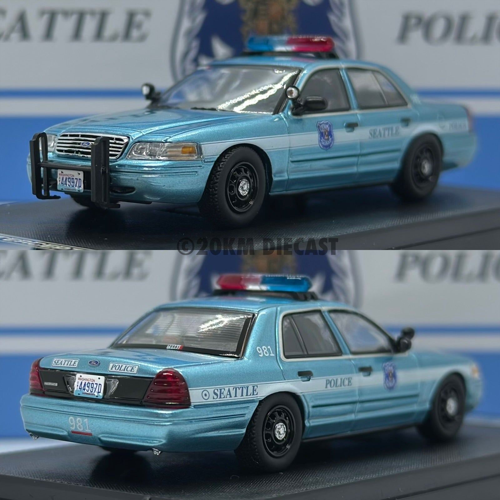 Rollin 1/64 HEC Exclusive - Ford Crown Victoria Police Interceptor