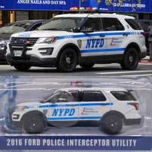 Load image into Gallery viewer, Greenlight 1/64 2016 Ford Police Interceptor Utility New York City Police Department NYPD
