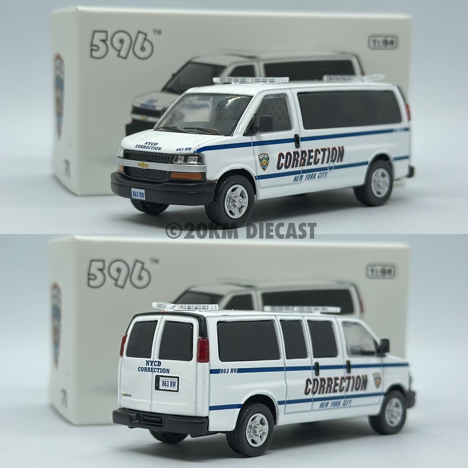 596 Model 1/64 Chevrolet Express (Facelift) - NYC Department