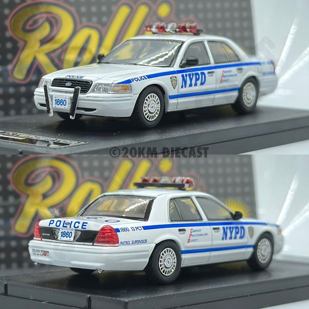 Rollin 1/64 Ford Crown Victoria Police Interceptor - New York