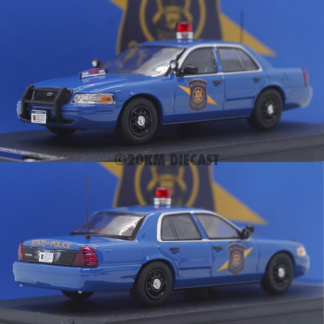 Rollin 1/64 Ford Crown Victoria Police Interceptor - Michigan