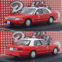 Load image into Gallery viewer, Rollin 1/64 Ford Crown Victoria Police Interceptor - Los Angeles Fire Department (LAFD) 2 cars set
