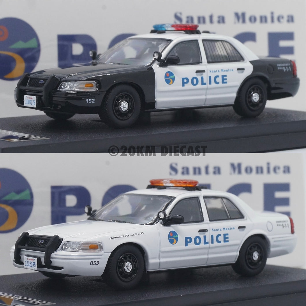 Rollin 1/64 Ford Crown Victoria Police Interceptor - Santa Monica