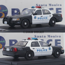 Load image into Gallery viewer, Rollin 1/64 Ford Crown Victoria Police Interceptor - Santa Monica Police set of 2
