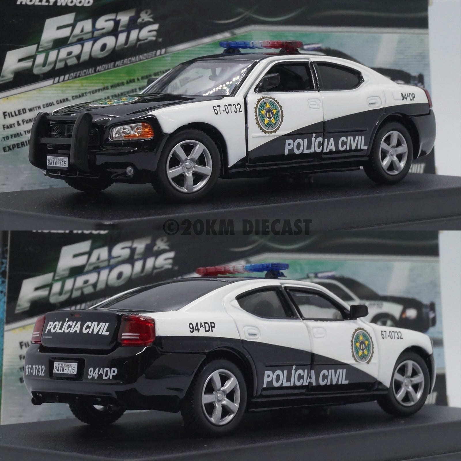 Greenlight 1/43 Hollywood Series - Dodge Charger Pursuit - Fast