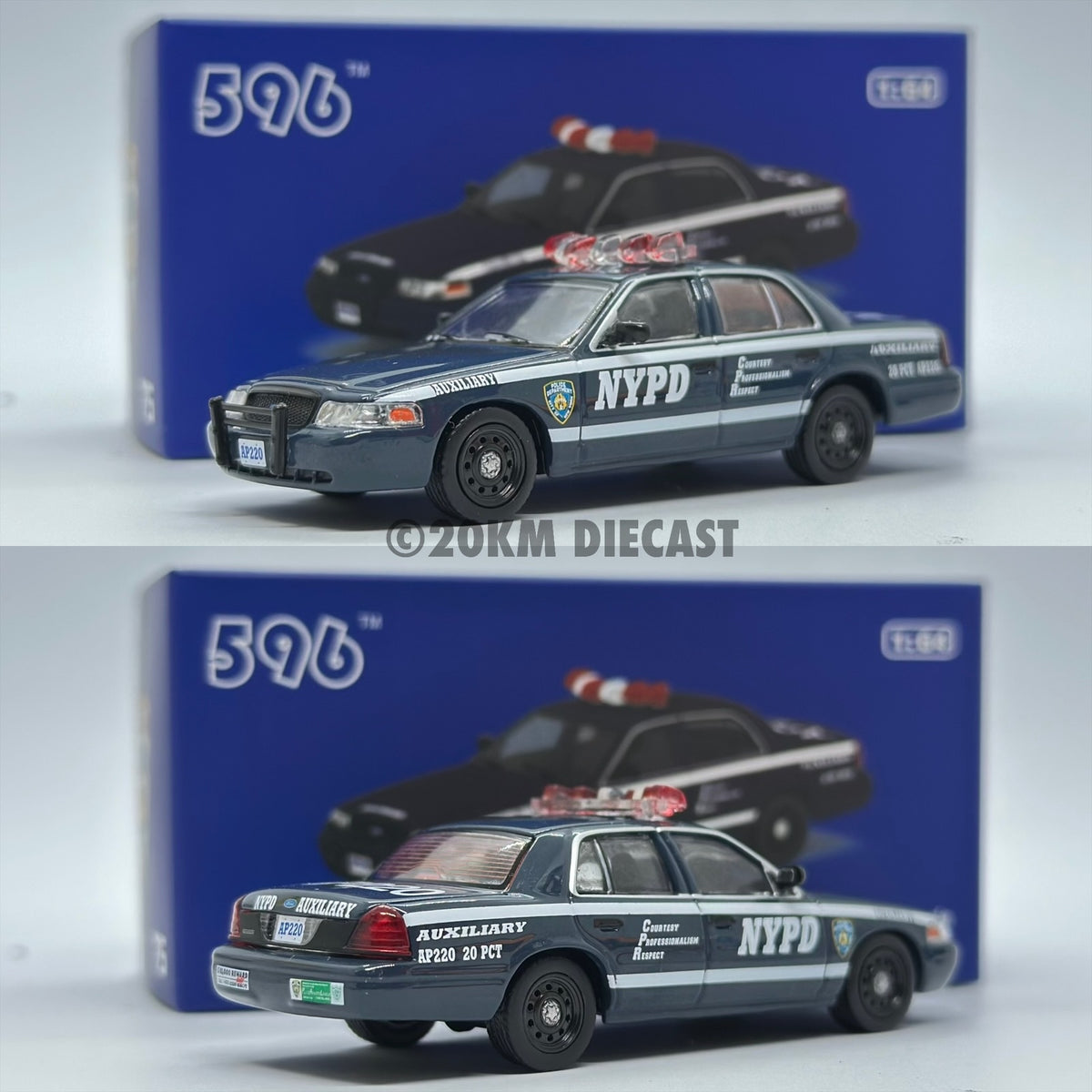 596 Model 1/64 Ford Crown Victoria Police Interceptor - NYPD New York ...