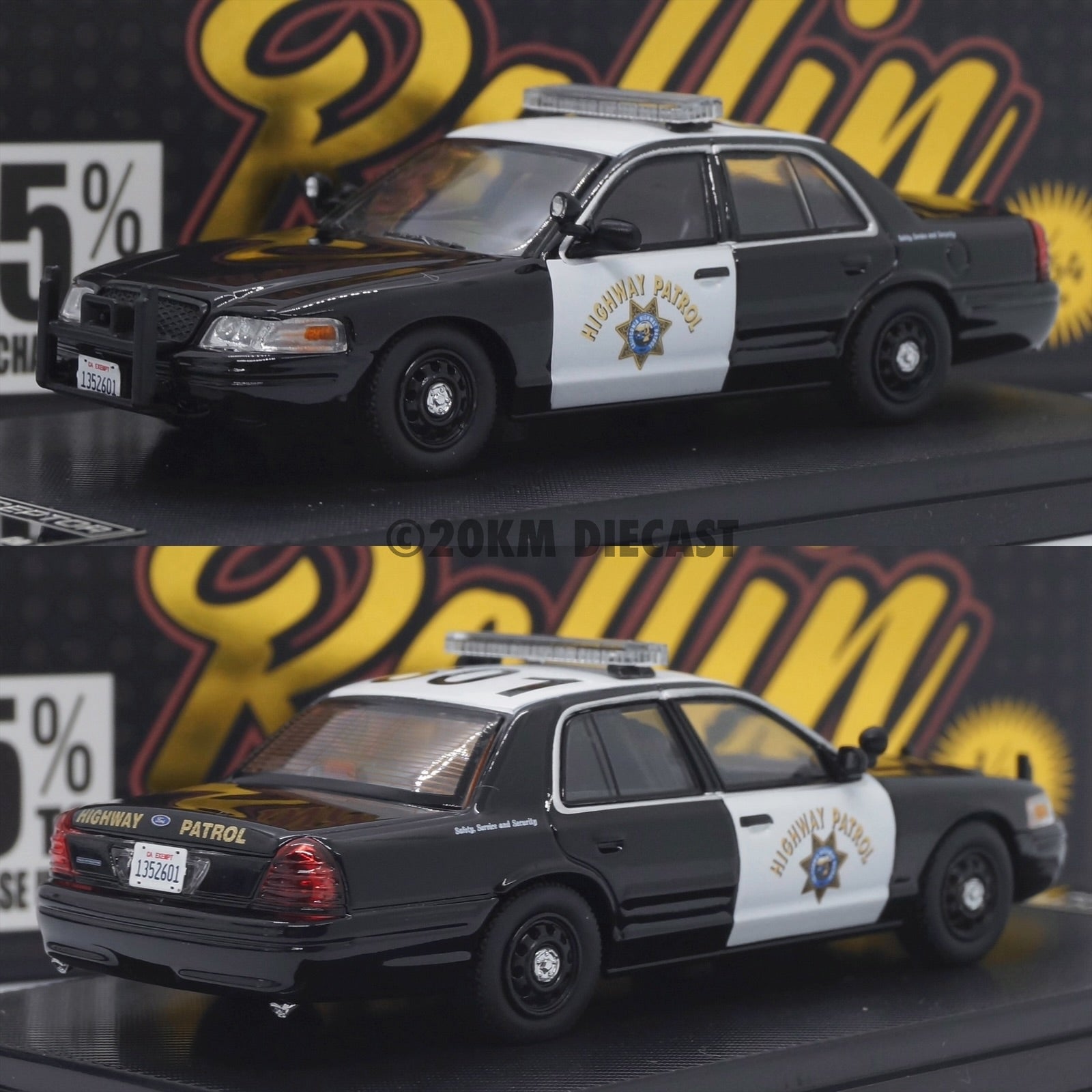 Rollin 1/64 Ford Crown Victoria Police Interceptor - California