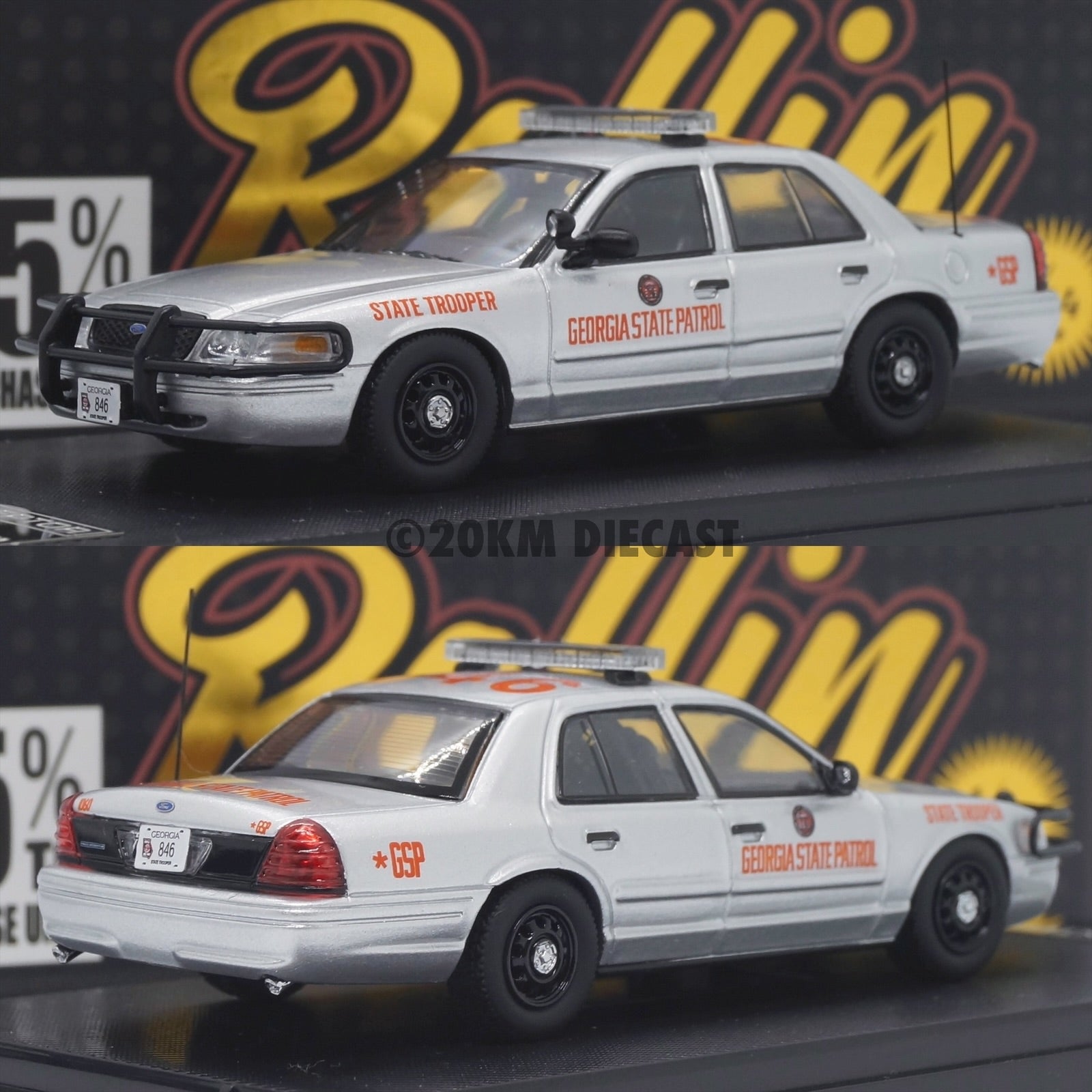 Rollin 1/64 Ford Crown Victoria Police Interceptor - Georgia State