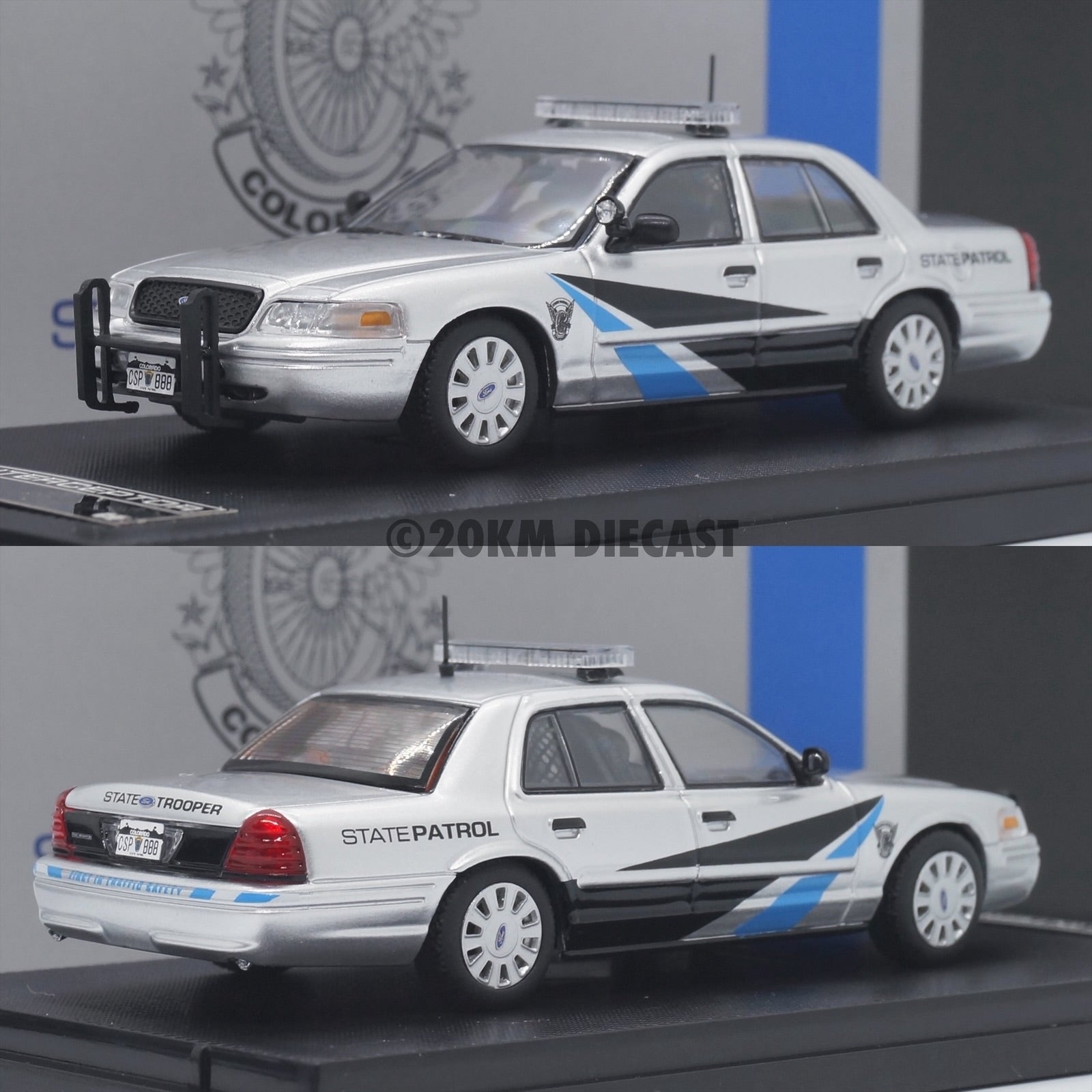 Rollin 1/64 HEC Exclusive - Ford Crown Victoria Police Interceptor