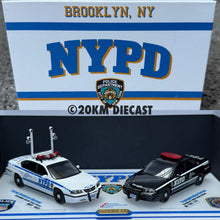 Load image into Gallery viewer, Rollin APAxpo Exclusive 1/64 Impala New York Police Department NYPD 2 cars Set
