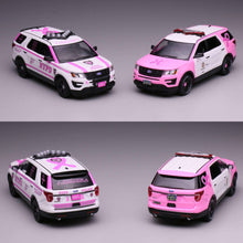 Load image into Gallery viewer, [Pre-Order] 596 1/64 2016 Explorer 2 Cars set (NYPD &amp; LA Police Breast Cancer Awareness)

