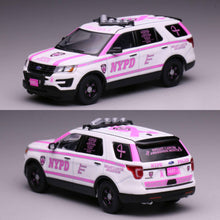 Load image into Gallery viewer, [Pre-Order] 596 1/64 2016 Explorer 2 Cars set (NYPD &amp; LA Police Breast Cancer Awareness)
