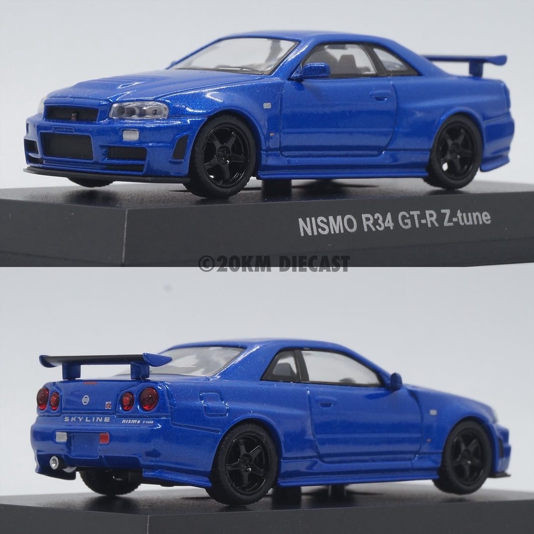 Kyosho 1/64 Nissan Skyline GTR R34 Nismo Z Tune - Blue – 20KM Diecast