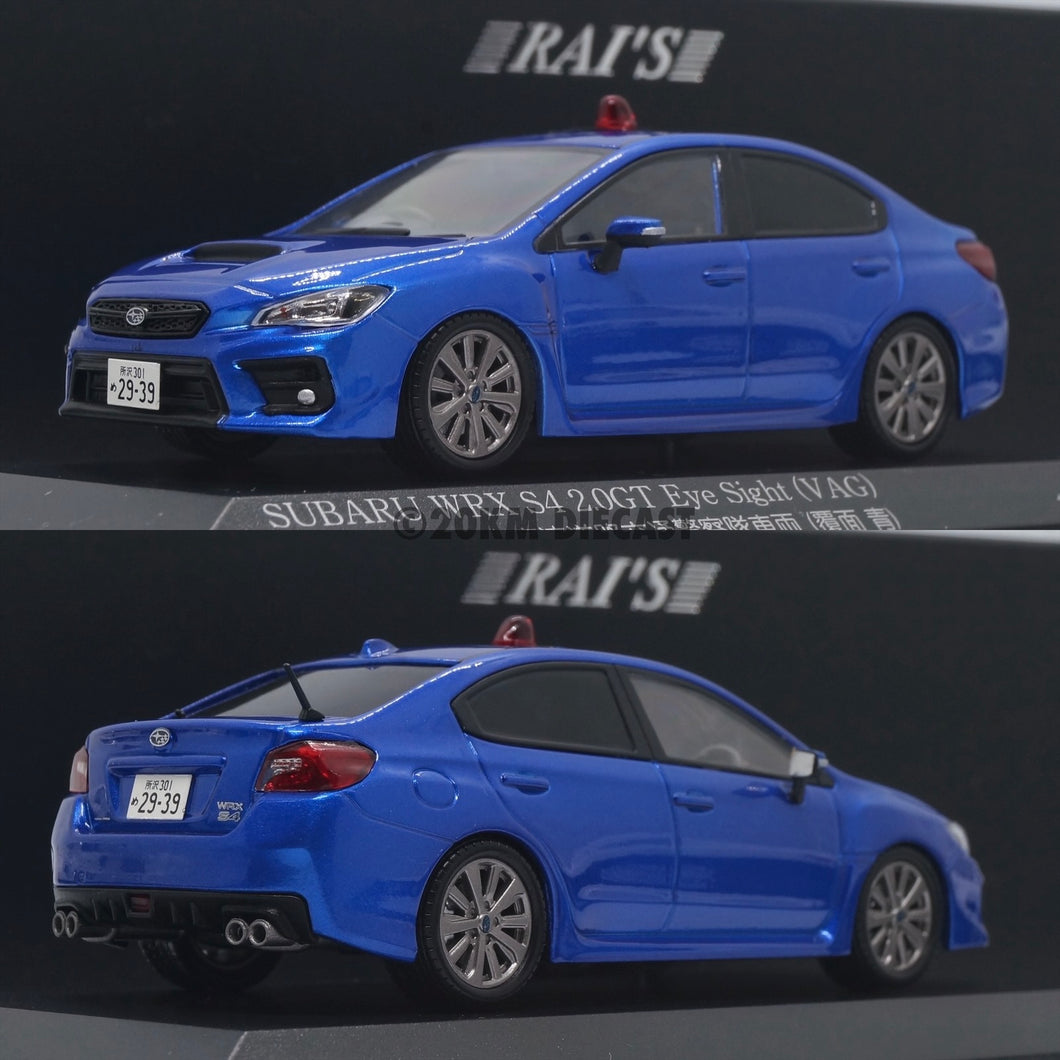 Rai's 1/43 Subaru WRX S4 Japan Police Unmarked - Blue (Saitama
