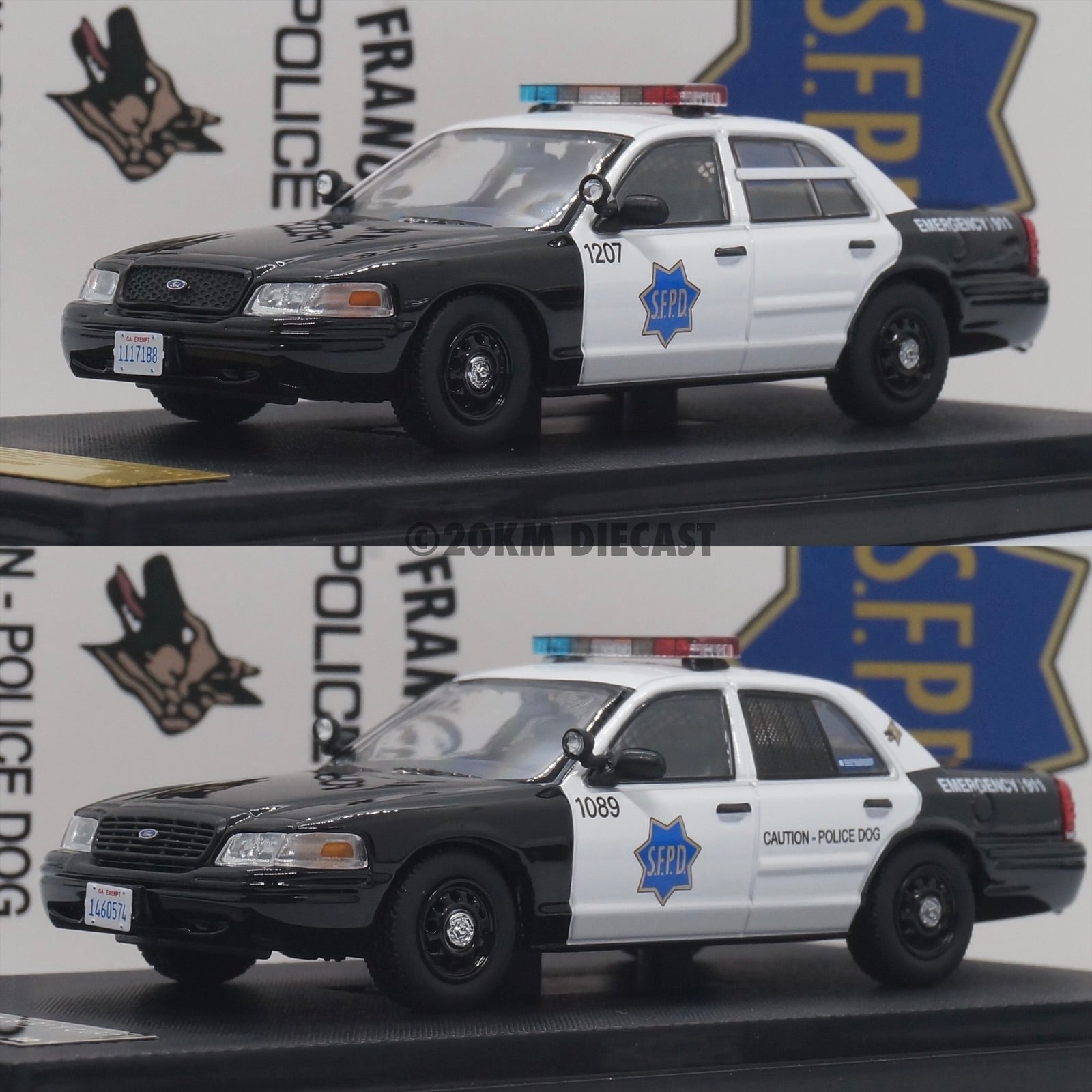 Rollin 1/64 Ford Crown Victoria Police Interceptor - San Francisco
