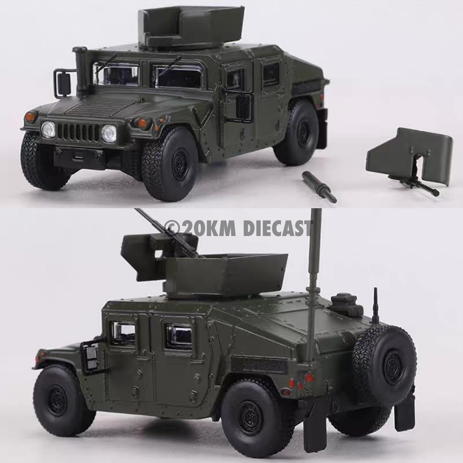 Masdi 1/64 Humvee – 20KM Diecast