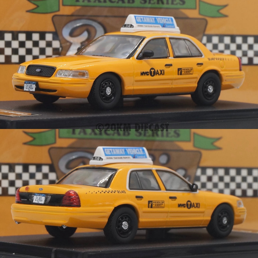 Ford Crown Victoria Taxi New York 1998 – Échelle 1:43, Modèle Miniature Métal (occasion, Comme Neuf)