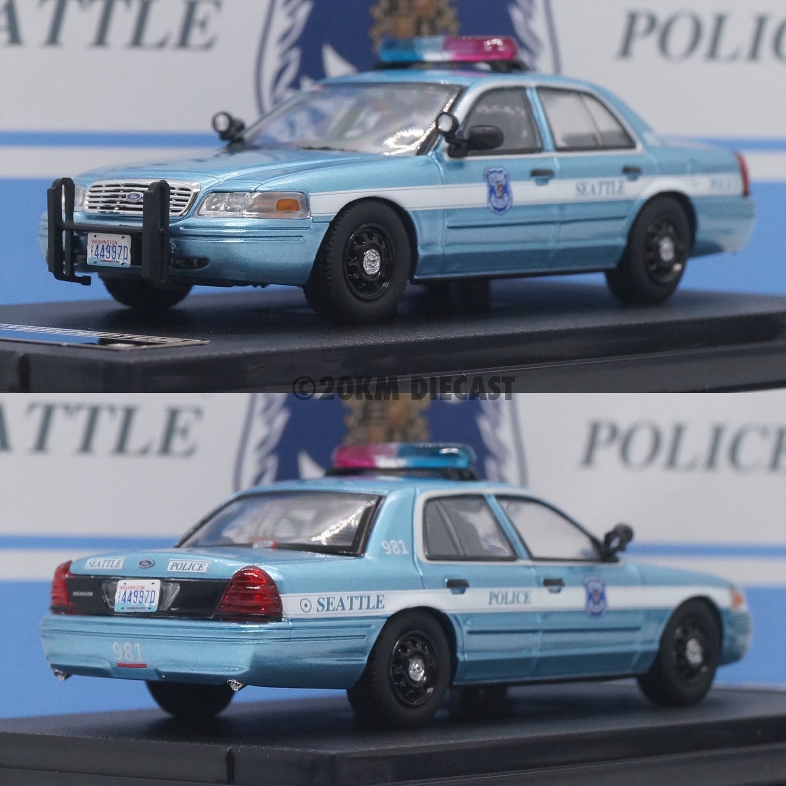 Rollin 1/64 HEC Exclusive - Ford Crown Victoria Police Interceptor