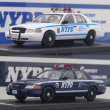 Load image into Gallery viewer, GOC 1/64 Ford Crown Victoria Police Interceptor - New York City Police Department NYPD (New)
