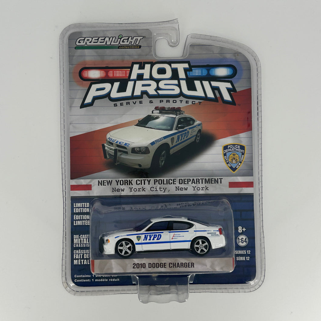 Greenlight 1/64 Hot Pursuit Series 12 - 2010 Dodge Charger - New York City Police Department (NYPD)