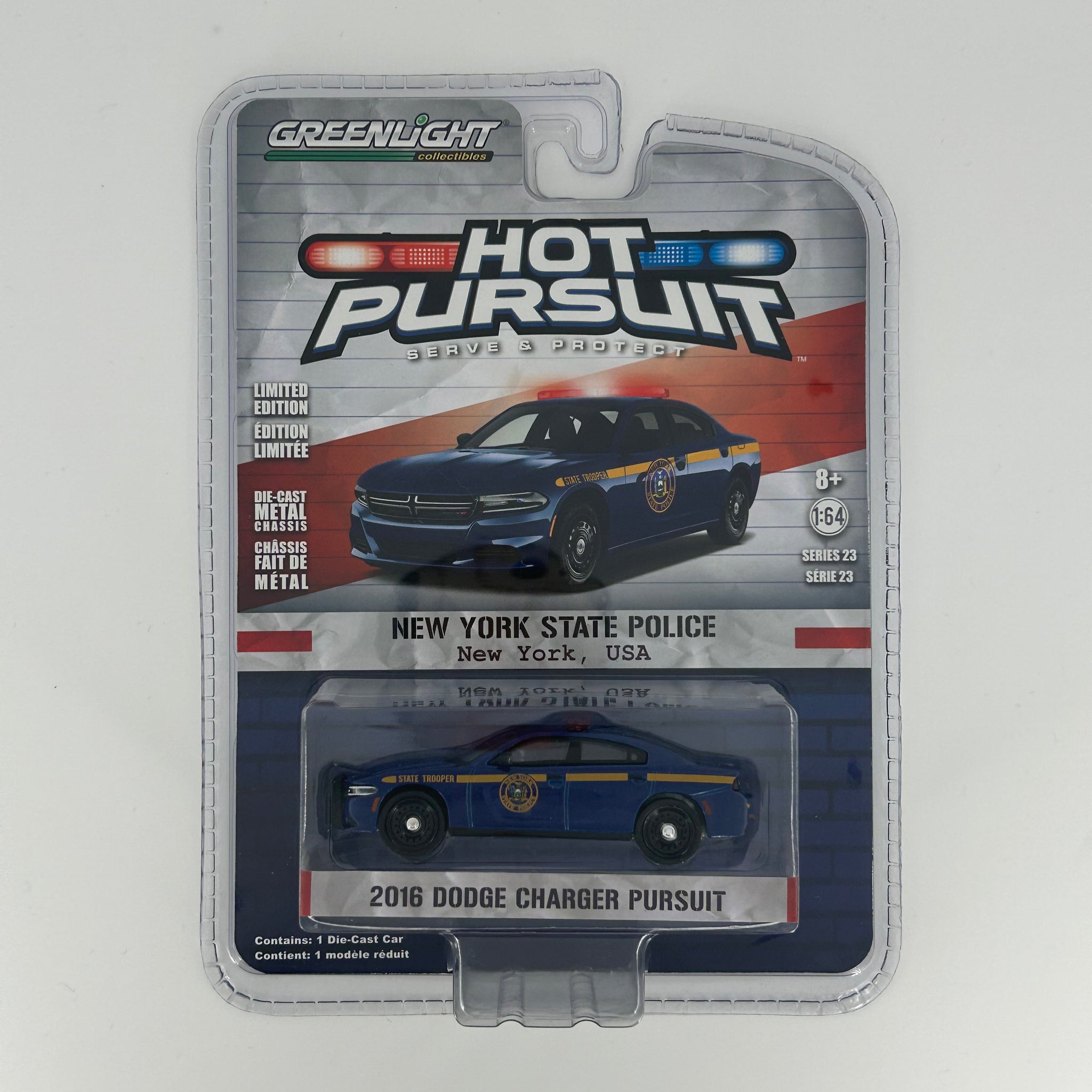 GreenLight Hot Pursuit - Dodge Charger 2010 Polizia Servizi Segreti USA - Modello In Scala Nuovo