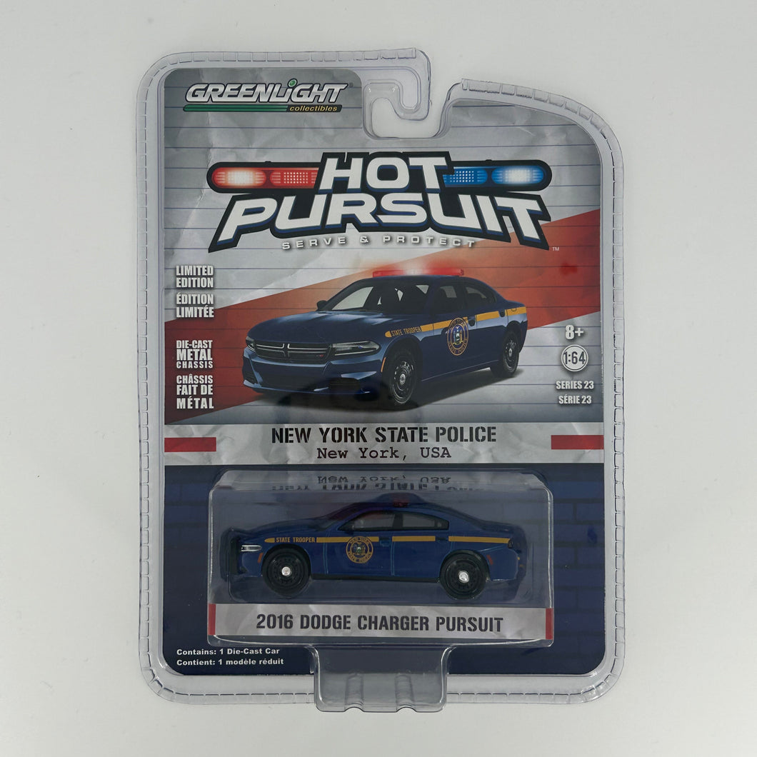 Greenlight 1/64 Hot Pursuit Series 23 - 2016 Dodge Charger Pursuit - New York State Police