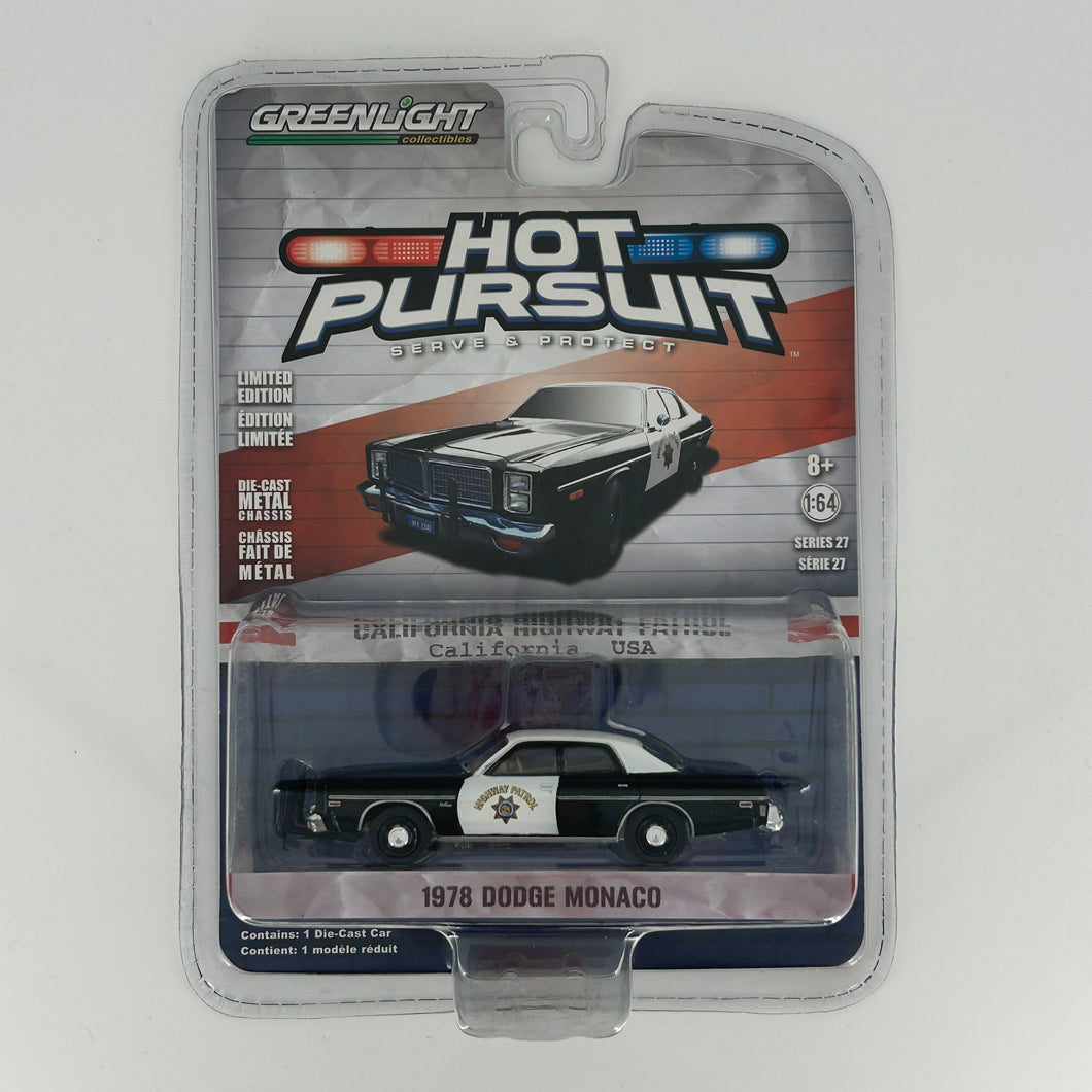 Greenlight 1/64 Hot Pursuit Series 27 - 1978 Dodge Monaco - California Highway Patrol (CHP)