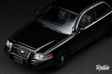 Load image into Gallery viewer, [Pre-Order] Rollin 1/64 Ford Crown Victoria Police Interceptor - Blank Black

