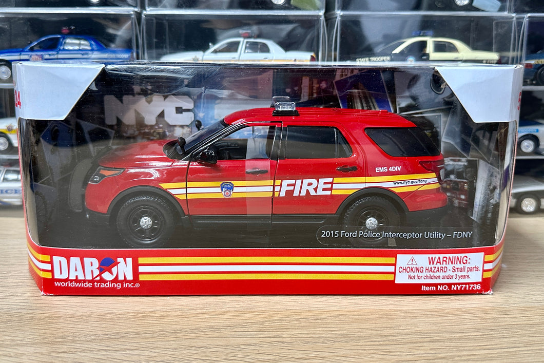 Motormax 1/24 Ford Police Interceptor Utility - New York City Fire Department (FDNY)