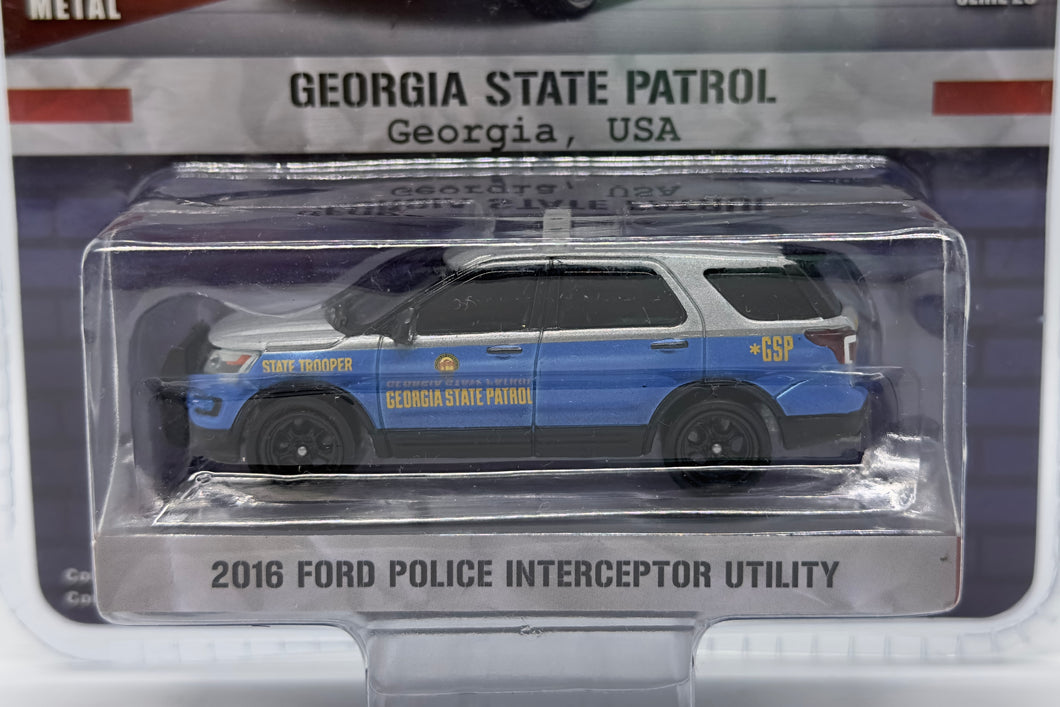 Greenlight Hot Pursuit - 2016 Ford Police Interceptor Utility - Georgia State Patrol