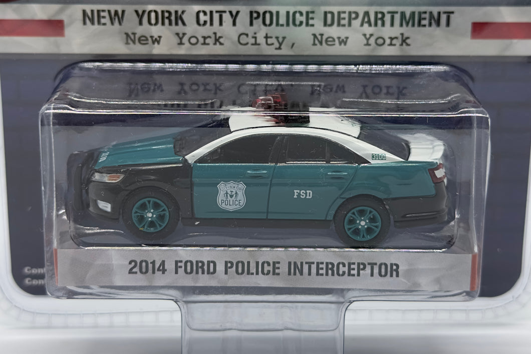 Greenlight Hot Pursuit 2014 Ford Police Interceptor - New York Police Department NYPD