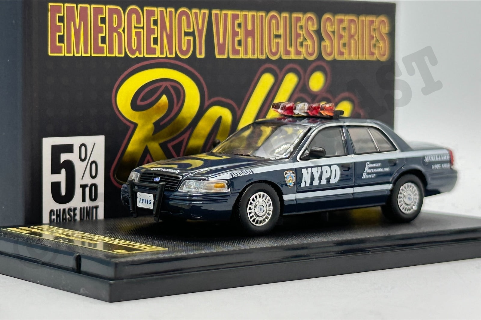 Modellino Ford Police Interceptor NYPD Scala 1:64 - Pressofuso Collezione - Foto 5