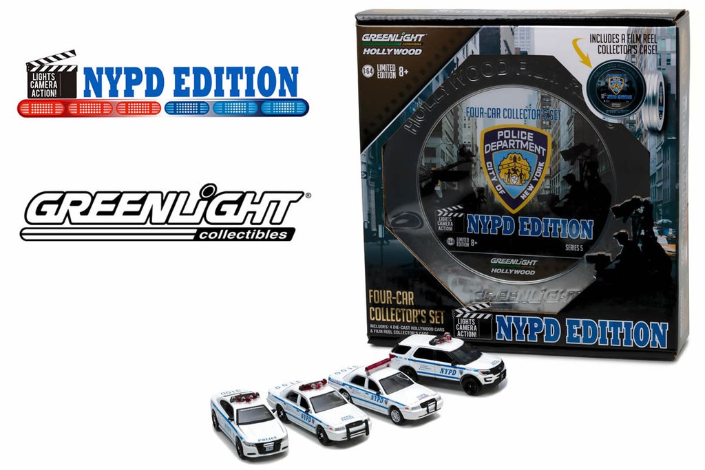 Greenlight 1/64 Hollywood Film Reels - NYPD - Behind the Scenes Movie Set