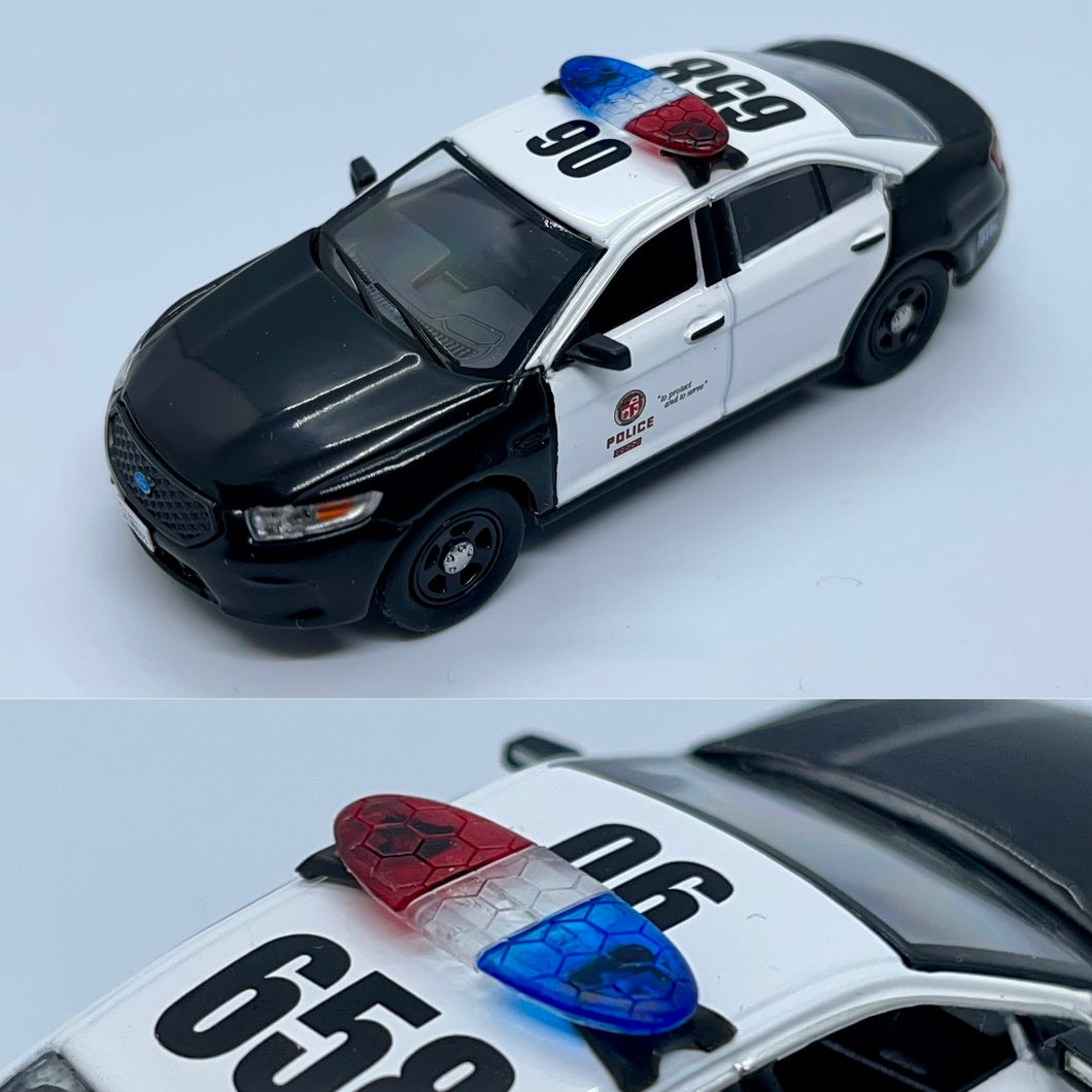 596 Models 1/64 2013 Ford Police Interceptor Sedan - Los Angeles Police Department (LAPD)
