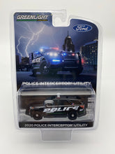Load image into Gallery viewer, Greenlight 1/64 Exclusive (Versacom) - 2020 Ford Police Interceptor Utility - Show Vehicle Black Promo Edition #51279
