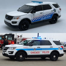 Load image into Gallery viewer, Greenlight 1/64 2016 Ford Police Interceptor - Chicago Police Department (Custom)
