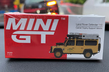 Load image into Gallery viewer, Mini GT 1/64 #202 Land Rover Defender 110 Camel Trophy Support Vehicle RHD - Sinopec Hong Kong Exclusive
